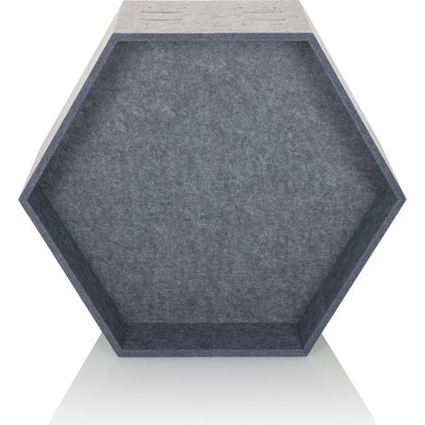 Séparateur acoustique / absorbeur de son FLEXMIUT STORE B 36x54,5x25 modulaire PET plastique gris hjh OFFICE (1/2)