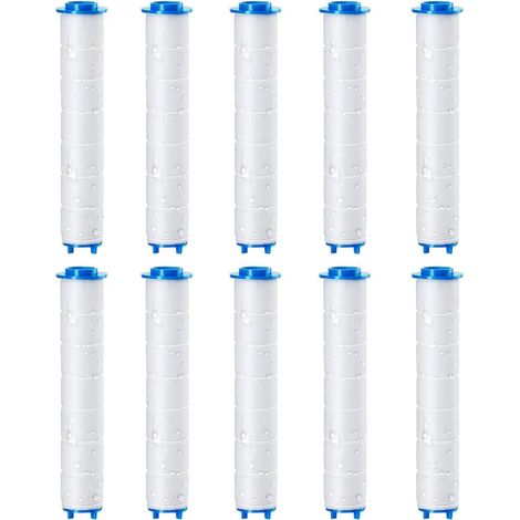 10PCS Filtre Remplaçable 9,5 x 2,4 cm, Filtres en Coton PP pour Pommeau de Douche Filtré, Shower Head Filter de Remplacement, Filtre de Douche Eau Dure (1/5)