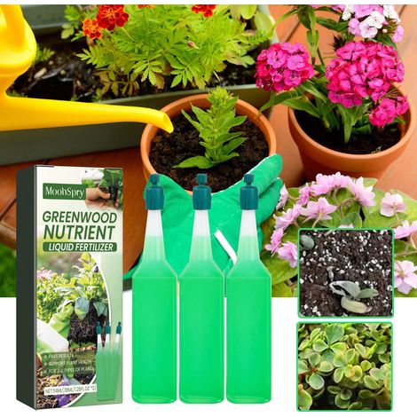 Konzentrierte Pflanzennährlösung für Grünpflanzen und Blumen – zur Wurzelbildung und Stärkung von Sämlingen, Spurenelement-Konzentrat – 38 ml × 3 Stück -- DTEKGAZ (1/5)