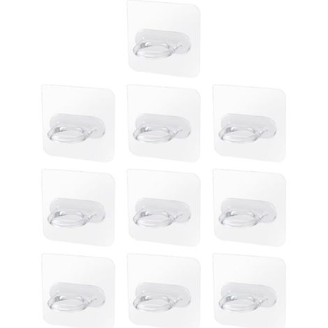 auto adhésifs KICHOUSE transparents lot de 10 sans perçage (1/5)