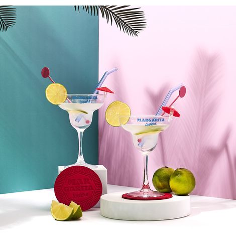 Coffret Cocktail - COOK CONCEPT - Margarita - 10PCS - Rose et Bleu (1/4)