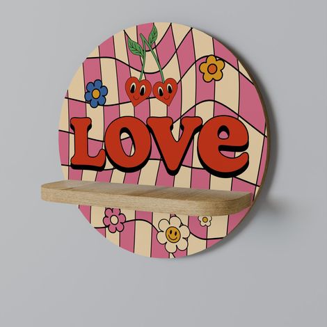 ROCKING LOVE Rundes Regal (1/5)