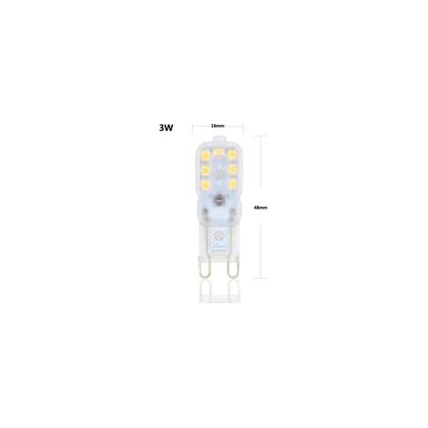 G9 LED Lampe Ampoules, Blanc 6000K 3W G9 LED Ampoule Lumiere équivalent aux ampoules halogènes de 20 W 420 lumens dimmable, lot de 10 [Classe énergétique A+] H249