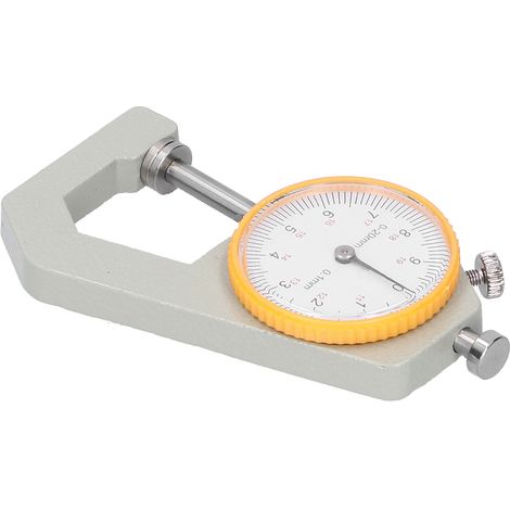 Jauge d'épaisseur à cadran 0-20mm pour cuir, outil de mesure précis en maroquinerie et sellerie (1/5)