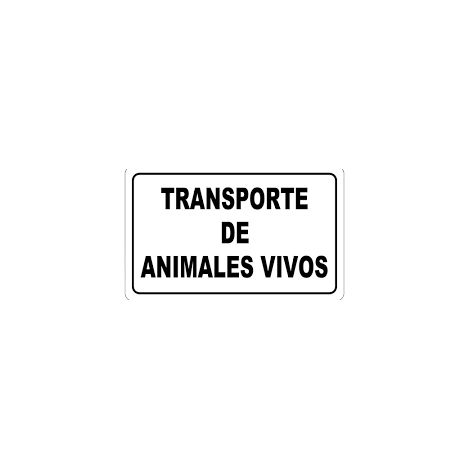 Affiche Transport d'Animaux Vivants 30x21 cm.