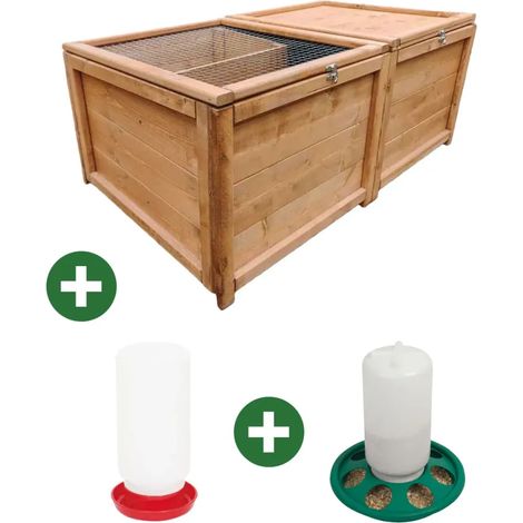 Kit Abris poussins + 1 Abreuvoir 1 L+ 1 Mangeoire 1kg