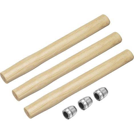 12.2" Manches En Bois De Remplacement Ronde Octogonale  Pour Marteau Avec Cales Rondes Pour Tete De 4lb, Cloutage Charpente Menuiserie Construction Bricolage, Outils Marteau Hache (1/5)