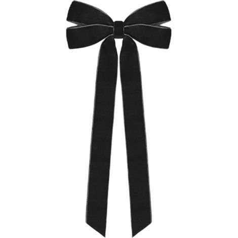 Ribbon - Bow Velours - Décoration Noël Arbre À Ressorts Guirlande Couronne Intérieur Extérieur - 13 x 26 cm - Noir - 1 Pièce (1/5)