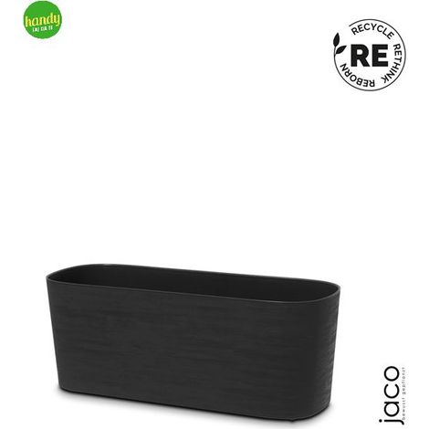 Balconiera Teraplast Paros 40 cm Black (1/2)