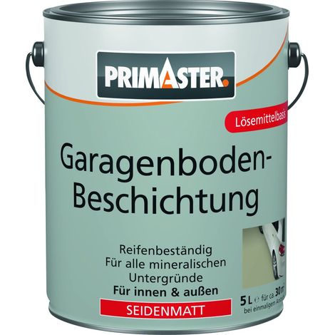 Primaster  Garagenbodenbeschichtung 5 L steingrau seidenmatt Winkelbeschlag
