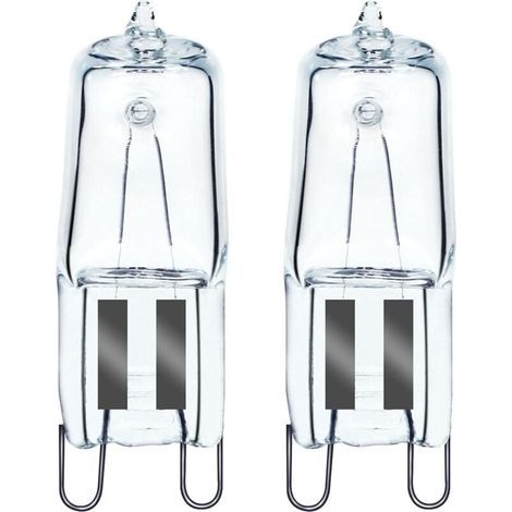 Lampadina alogena per forno G9, 40W, 230V, resistenza al 300°C, confezione da 2 (1/5)