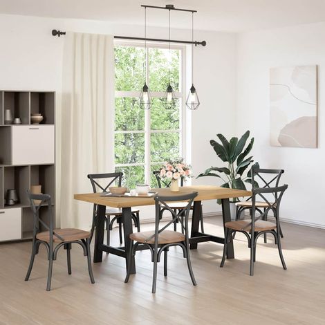 Maison Exclusive - Tavolo Pranzo NOAIN Gambe a Forma A 180x90x75 cm Legno Massello