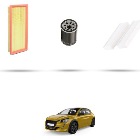 Kit tagliando 3 filtri compatibile con Peugeot 208 II 1.2 Pure Tech 74kw dal 2019 (1/5)