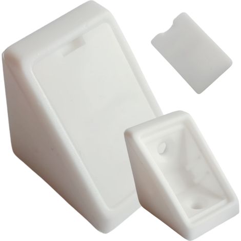 Staffa angolare per mobili 24x24x20 staffa komandorek con aletta bianca (02) 100 pezzi (1/5)