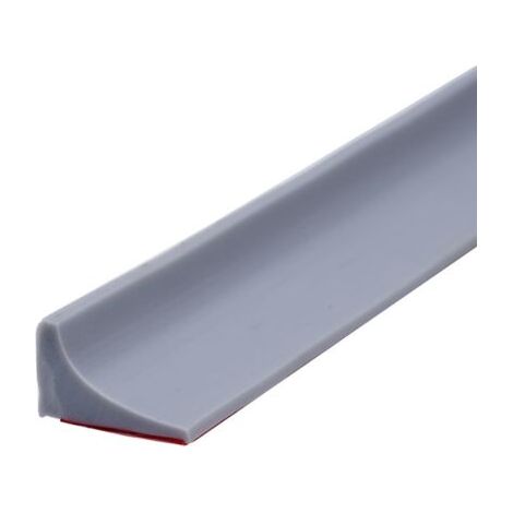 Barrera de ducha de silicona de 200 cm, autoadhesiva, antidesbordamiento, barrera de umbral para ducha, barrera de agua para ducha, barrera de ducha plegable para suelo de baño - Gris (1/5)