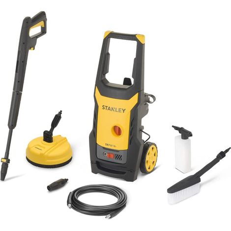 Stanley Idropulitrice ad Alta Pressione SXPW14PE con Patio Cleaner e Spazzola Fissa (1400 W, 110 bar, 390 l/h) (1/8)