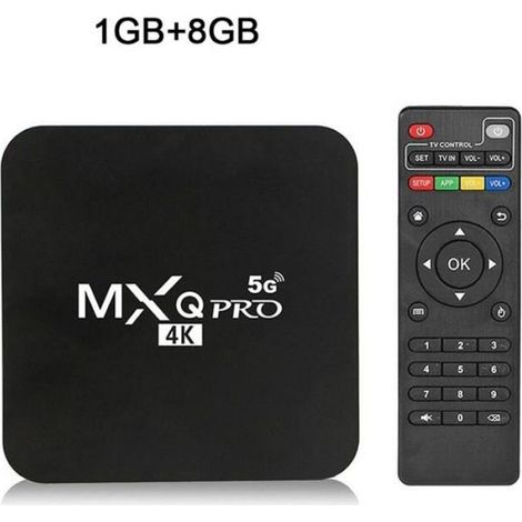 Boîtier Tv - Android 1G+8G - Wifi Haute Vitesse - Sortie 4K - Compatible Clé USB Disque Dur Carte TF - Pour Usage Domestique - 1 Pièce (1/4)