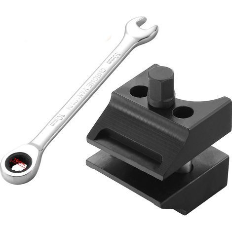 Outil d'écartement de Jambe de Force, Écarteur de Fusée de Direction de Moyeu de Jambe de Suspension, Douille D'écartement de Jambe de Suspension Facile à Utiliser, Outil en Métal Amortisseur (1/5)