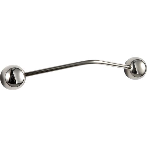 Lot de 2 poignées d'armoire de 5 pouces - Poignées à boule pour tiroir simple, trou unique, poignées solides pour armoire (1/5)