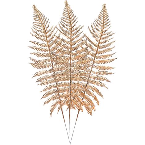 Weihnachtlicher goldener Olivenblatt-Deko-Stiel aus Kunststoff, ideal für Garten, Esszimmer, Schlafzimmer oder Besprechungsraum (1/3)