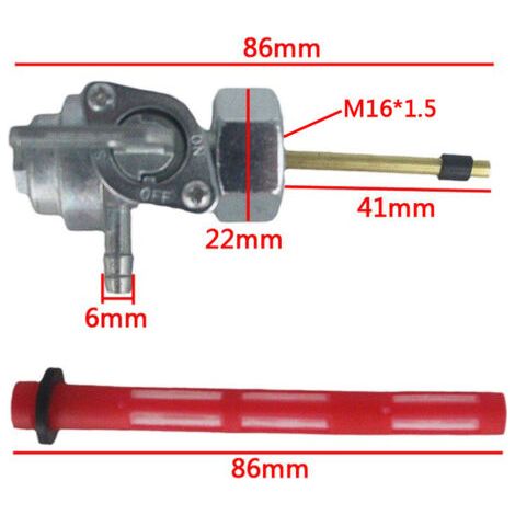 Interrupteur de carburant Honda compatible avec Honda CB400/550/650/750 CL350 CM400 CX500-