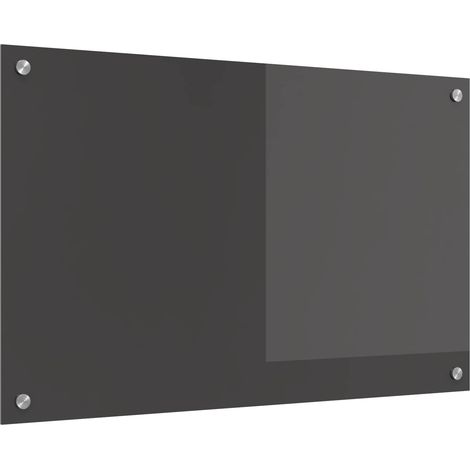 Küchenrückwand Dunkelgrau 80 x 50 cm Gehärtetes Glas (1/5)