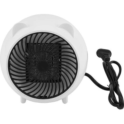 Mini climatiseur/chauffage électrique domestique en céramique PTC avec ventilateur intégré (blanc, prise UE 110-250 V) (1/4)