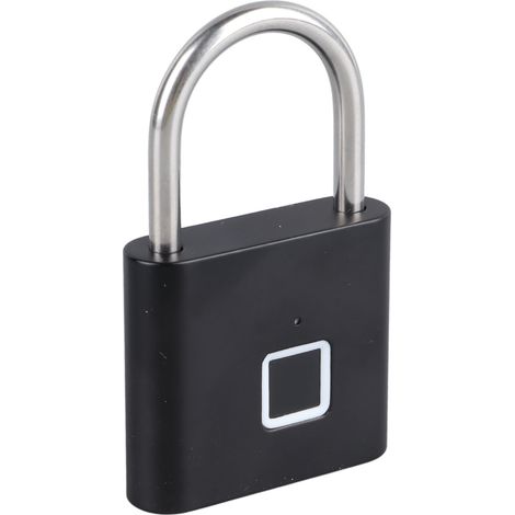 Cadenas à empreinte digitale haute sécurité, déverrouillage rapide, étanche et durable, compatible Bluetooth Tuya, pour la maison, noir (1/5)