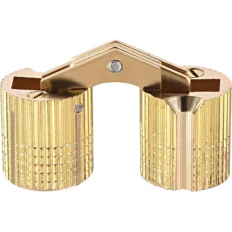 14mm Cylindrical Hinge Invisible Hinge for Cabinet Door Furniture Opening Angle 180° (1/3)