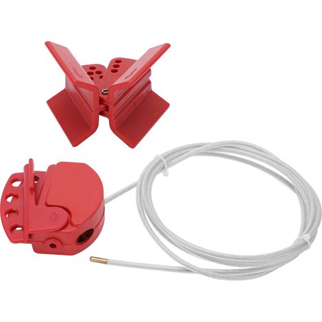Ortviai Sécurisation de valves avec câble ajustable résistant aux températures et corrosion, diamètre 4mm