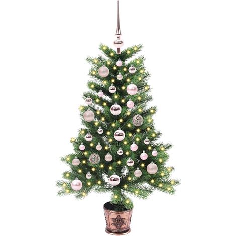 Sapin de Noël,Arbre de Noël avec 150 LED avec support Vert 90 cm PE CFW74433 (1/5)