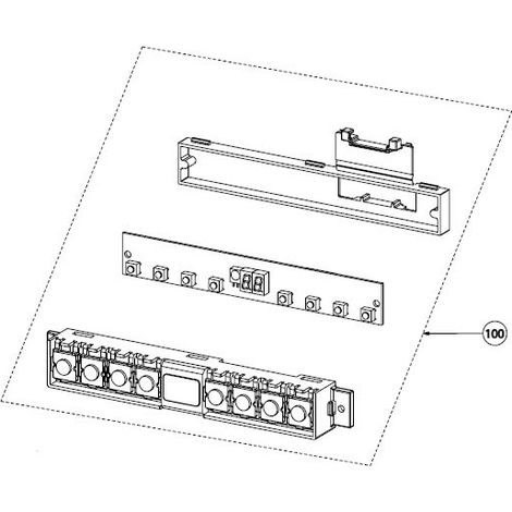 GROUPE DE COMMANDE KIT BOUTONS POUR HOTTE ROBLIN - 133.0182.442