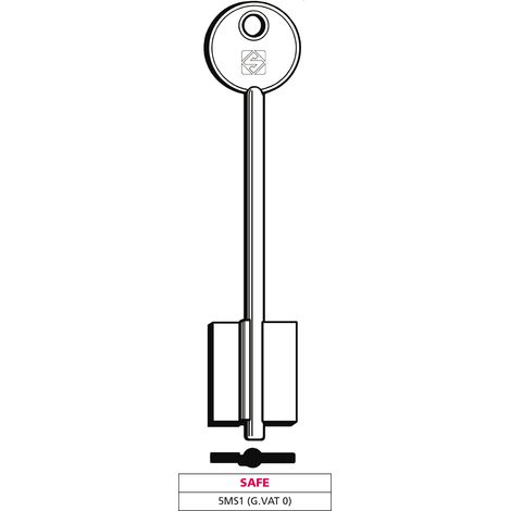 Silca CHIAVE A DOPPIA MAPPA 5MS1 (G. VAT 0) SAFE 5.00 pz