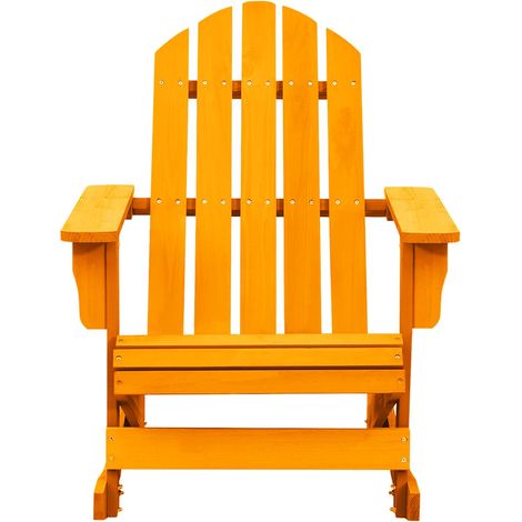 Maison Exclusive - Zahradní houpací křeslo Adirondack masivní jedle oranžové (1/5)