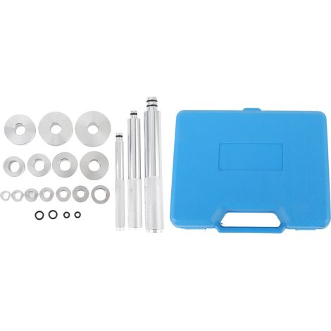Jeffergarden Kit de presse à roulement 17 pièces Kit d'installation de chemin de roulement et d'entraînement de joint universel en alliage d'aluminium avec 14 adaptateurs