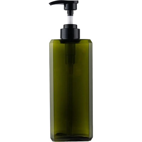 Distributeur de savon liquide à pompe manuelle (800 ml, vert) - Flacon distributeur de lessive - Décoration pour salle de bain, hôtel, toilettes, comptoir, cuisine - Simple (1/5)