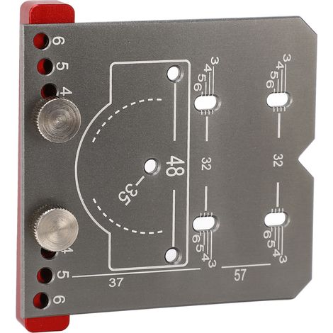 Bohrschablone für Scharnierlöcher aus Aluminiumlegierung, Montagehilfe für Schranktürscharniere, Bohrschablone für Holzbearbeitung (1/5)