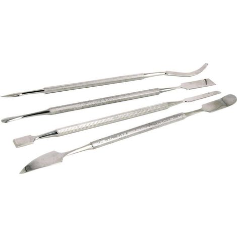 Ideal Tek K4MPTSS Juego de 4 espátulas de acero inoxidable 17 cm