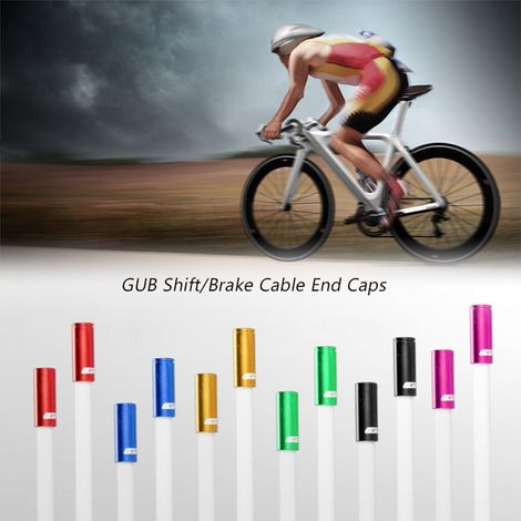 Convient pour les gaines de câbles de frein/dérailleur en alliage d'aluminium (4 mm/5 mm) pour vélos, vendues par lot de 100. (1/5)
