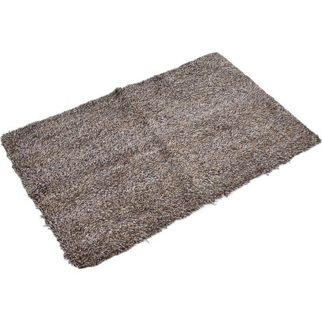 Tapis d'entrée 45 x 70 cm en fibre de polyester, lavable en machine, facile à nettoyer, décoration intérieure et extérieure. (1/5)