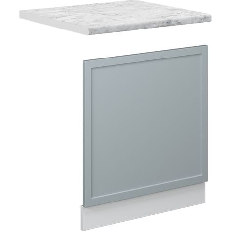 Pannello frontale Fame-Line, Blu-grigio chiaro, 60 cm , PL Marmo, Vicco