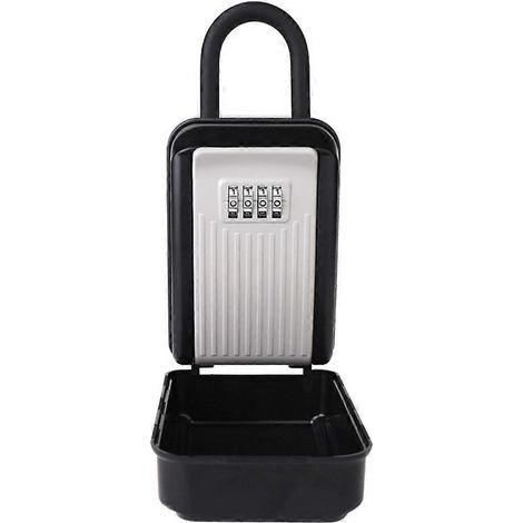 Coffre-fort à clés à combinaison 4 chiffres avec couvercle, armoire à clés de sécurité (1/4)