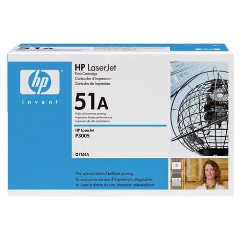 HP 51A Black Original LaserJet Toner Cartridge Cartouche de toner 1 pièce(s) (1/5)