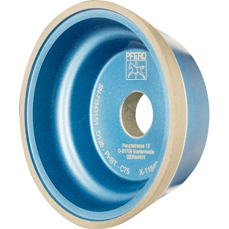 PFERD TOOLS Diamant-Schleifscheibe Kunstharz 11V9 PHST 178 mm D126 (mittel) Trockenschliff (1/2)