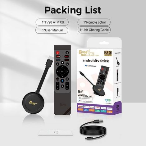 Box TV intelligente Processeur Allwinner H313 1 Go RAM 8 Go ROM Double Wi-Fi 2,4 GHz / 5,8 GHz (1/5)