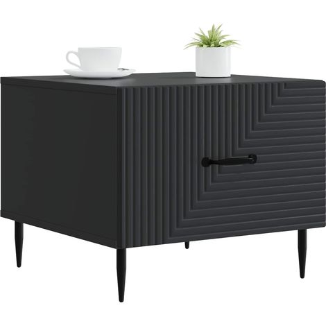 Maison Exclusive - Couchtisch mit Schubladen Schwarz 49 x 50 x 40