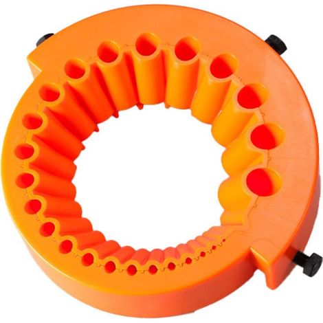 Affilatrice per punte da trapano per smerigliatrici angolari, compatibile con punte da 125 mm, affilatrice portatile per tutti i tipi di punte da trapano, punte da trapano da 2-13 mm, arancione (1/4)