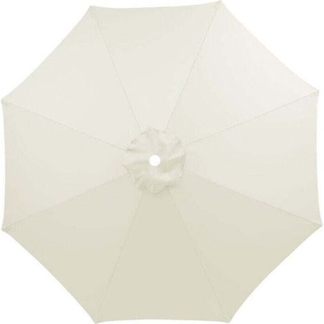 Grand auvent de rechange pour parasol de terrasse de 3 m à 8 baleines pour table d'extérieur, parasol de marché de rechange pour cour, jardin, plage, piscine, terrasse (auvent uniquement)