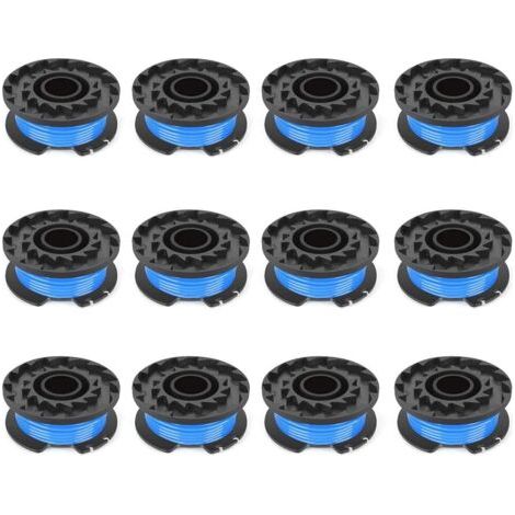 Poweka replacement spool compatible with 1.65mm diameter for 24V G24LT25 G24LT G24LT28 G24LT30M series trimmers 4, 8m of wire per spool, 1.65mm, (10 spools) (1/5)