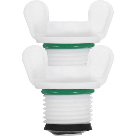 Bouchons Étanches pour Bouillottes D'eau Chaude 2 Pièces en Pp Blanc, Faciles à Transporter Ranger, Adaptés aux Bouchons de 20 Mm pour Usage Cuisine (1/5)